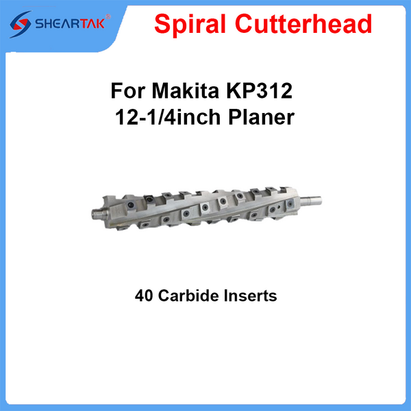 Spiral Cutterhead for Makita KP312 12-1/4inch Planer