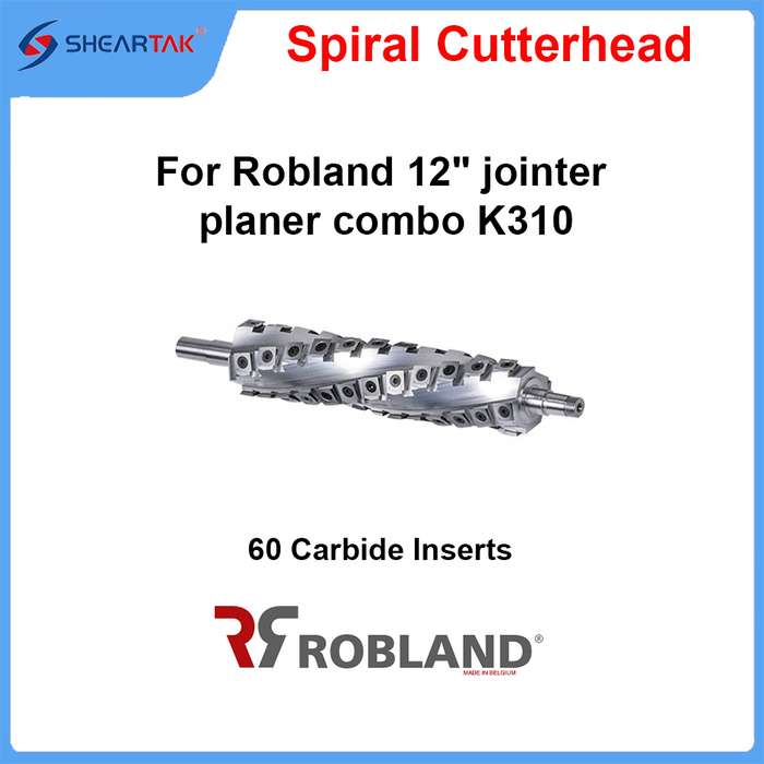 Spiral Cutterhead for Robland 12" jointer planer combo K310