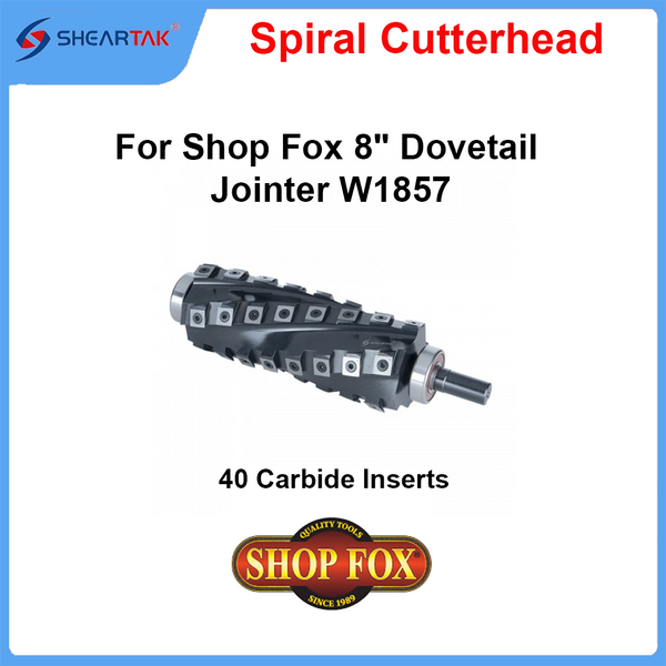 Spiral Cutterhead for Shop Fox 8" Dovetail Jointer W1857