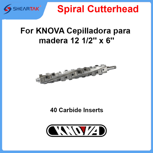 Spiral Cutterhead for KNOVA Cepilladora para madera 12 1/2'' x 6''|KN AP-125|10896