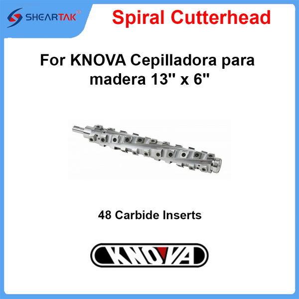 Spiral Cutterhead for KNOVA Cepilladora para madera 13'' x 6''|KN AP3300|10895
