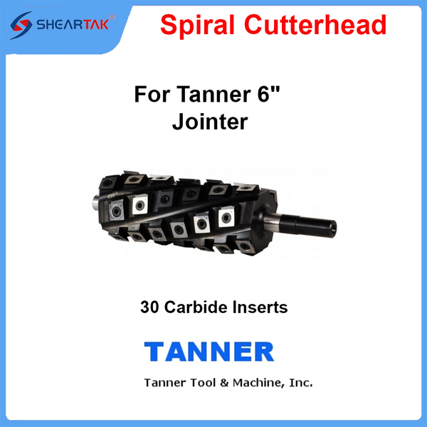 Spiral Cutterhead for Tanner 6" Jointer