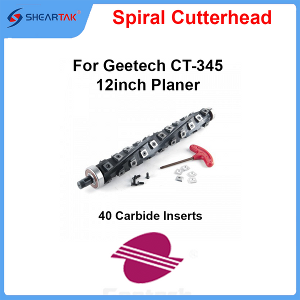 Spiral Cutterhead for Geetech CT-345 12inch Planer