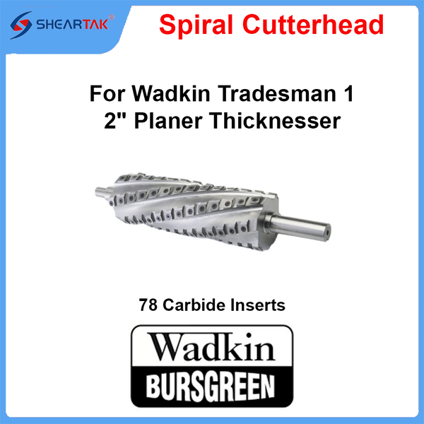 Spiral Cutterhead for Wadkin Tradesman 12" Planer Thicknesser