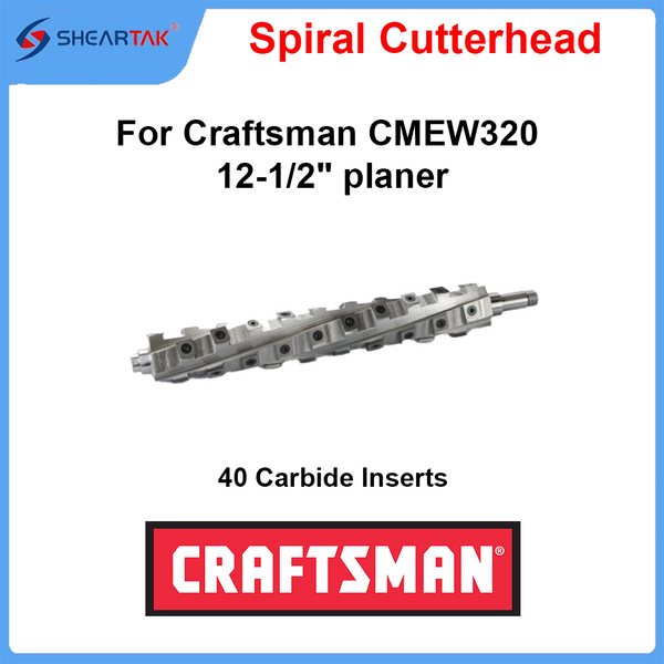 Spiral Cutterhead for Craftsman CMEW320 12-1/2" planer