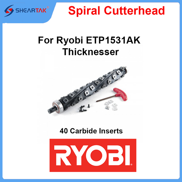 Spiral Cutterhead for Ryobi ETP1531AK Thicknesser