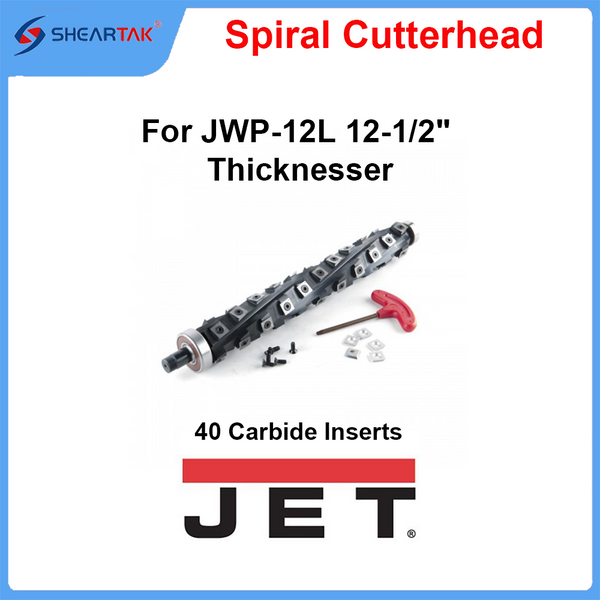 Spiral Cutterhead for JET JWP-12 12" Planer - Sheartak Tools