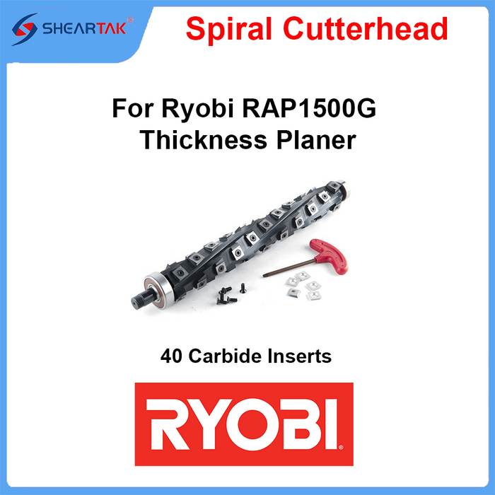 Spiral Cutterhead for Ryobi RAP1500G Thickness Planer