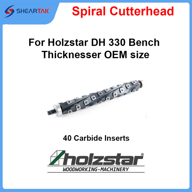 Spiral Cutterhead for Holzstar DH 330 Bench Thicknesser OEM size