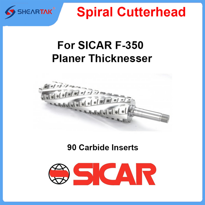 Spiral Cutterhead for SICAR F-350 Planer Thicknesser
