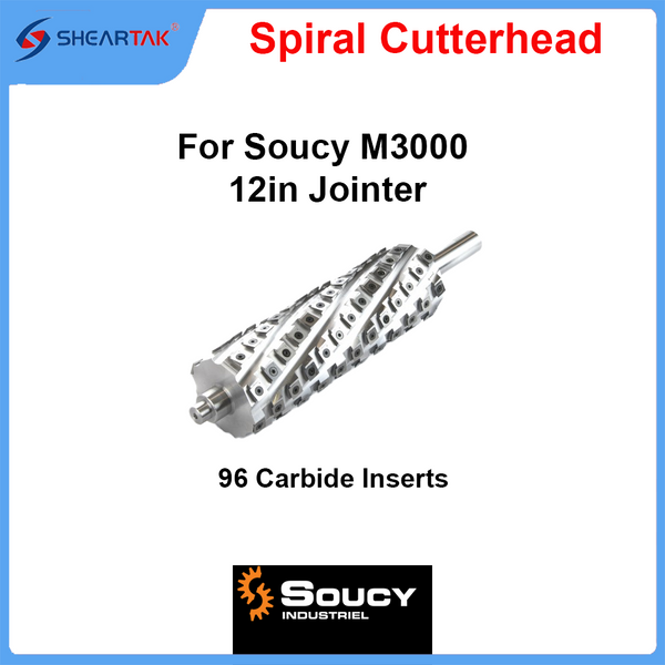 Spiral Cutterhead for Soucy M3000 12in Jointer