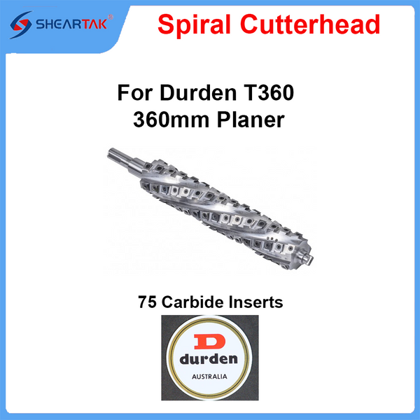 Spiral Cutterhead for Durden T360 360mm Planer