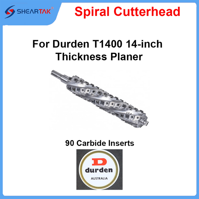 Spiral Cutterhead for Durden T1400 14-inch Thickness Planer