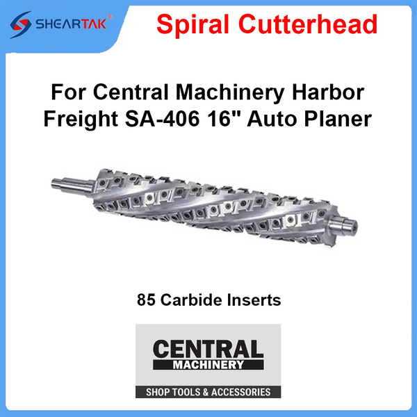 Spiral Cutterhead for Central Machinery Harbor Freight SA-406 16" Auto Planer
