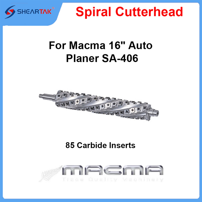 Spiral Cutterhead for Macma 16" Auto Planer SA-406