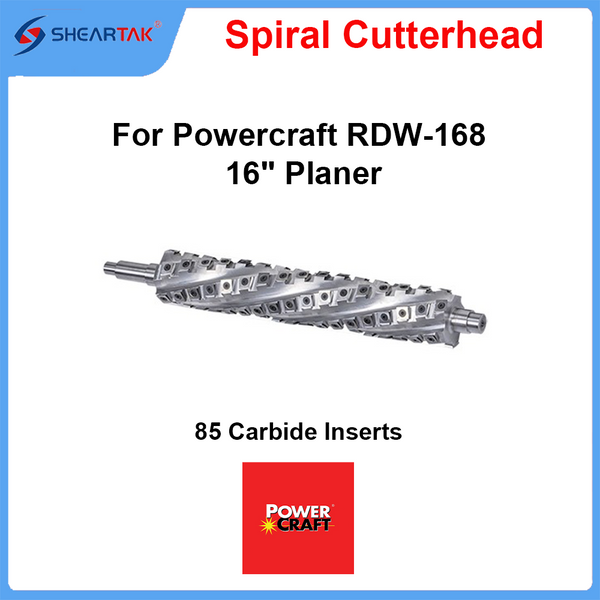 Spiral Cutterhead for  Powercraft RDW-168 16" Planer