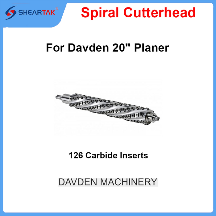 Spiral Cutterhead for Davden 20" Planer