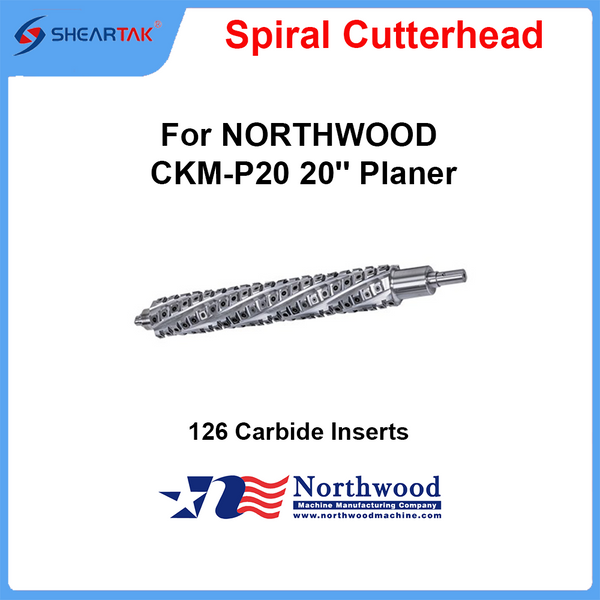 Spiral Cutterhead for NORTHWOOD CKM-P20 20'' Planer