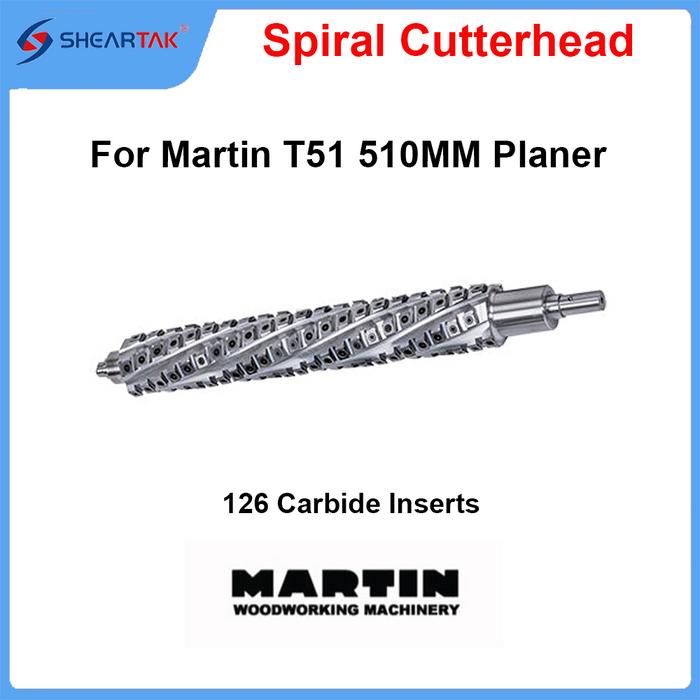 Shearcut Spiral Cutterhead for Martin T51 510MM Planer