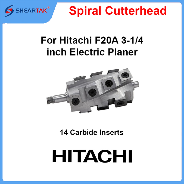 Spiral Cutterhead for Hitachi  F20A 3-1/4 inch Electric Planer