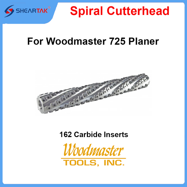 Sheartak Spiral Cutterhead for Woodmaster 25" Planer/Molder Model 725PM