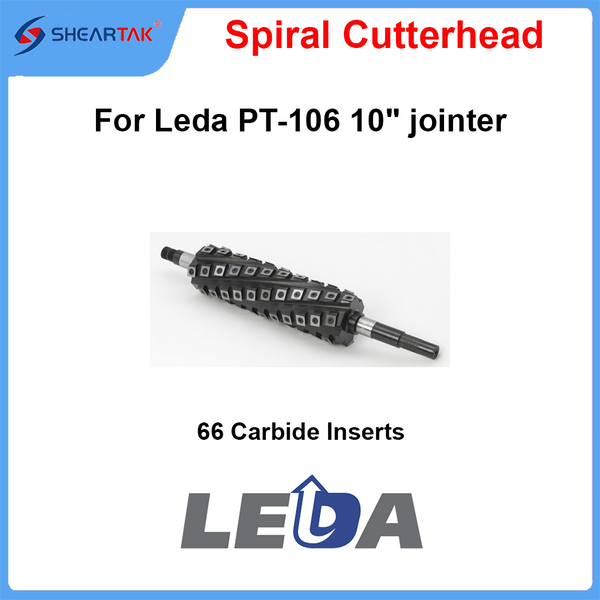 Spiral Cutterhead for Leda PT-106 10" jointer