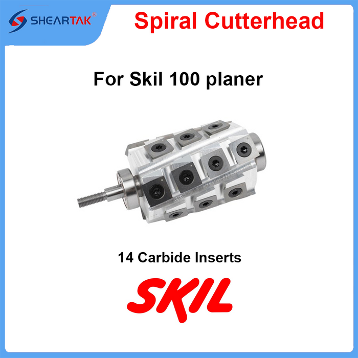 Surfboard planning drum for Skil 100 planer, 6 spirals