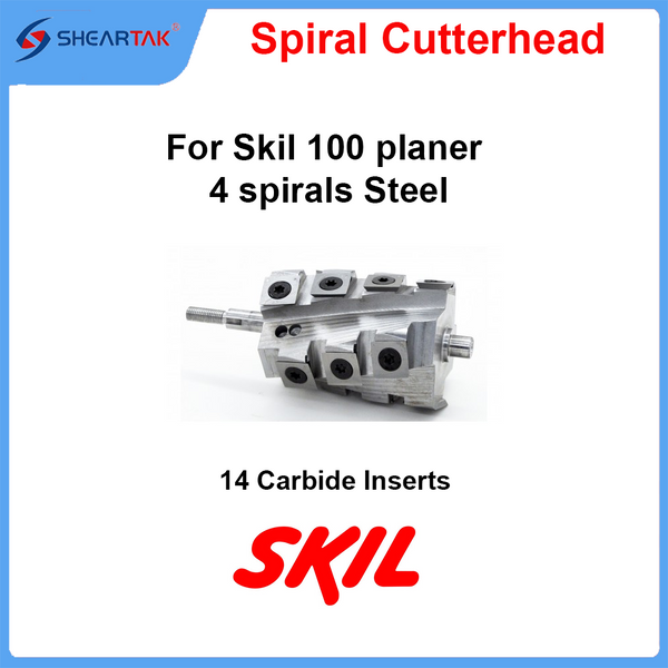 Spiral Cutterhead for Skil 100 planer 4 spirals Steel