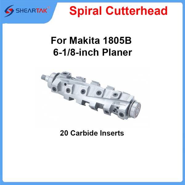 Spiral Helical Cutterhead for Makita 1805B 6-1/8-inch Planer