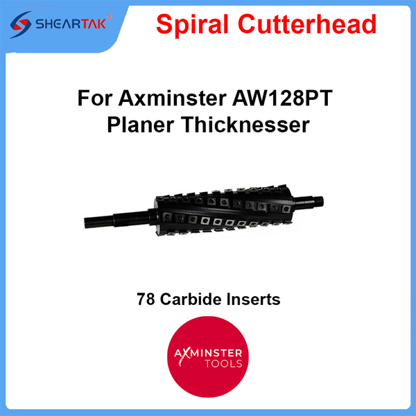 Spiral Cutterhead for Axminster AW128PT Planer Thicknesser