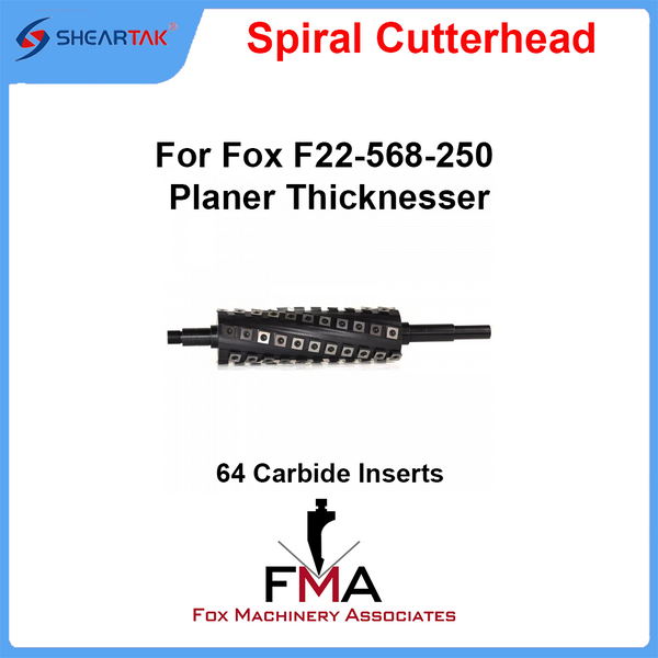 Spiral Cutterhead for Fox F22-568-250 Planer Thicknesser