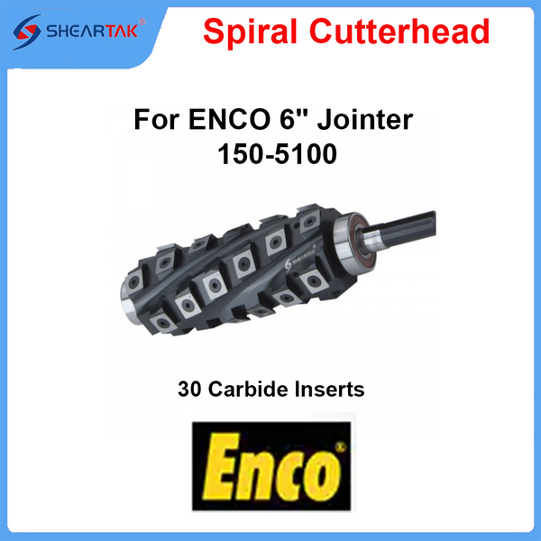 Spiral Cutterhead for ENCO 6'' Jointer 150-5100