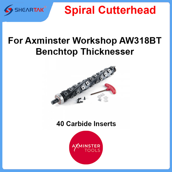 Spiral Cutterhead for Axminster Workshop AW318BT Benchtop Thicknesser