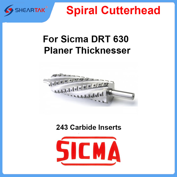 Spiral Cutterhead for Sicma DRT 630 Planer Thicknesser