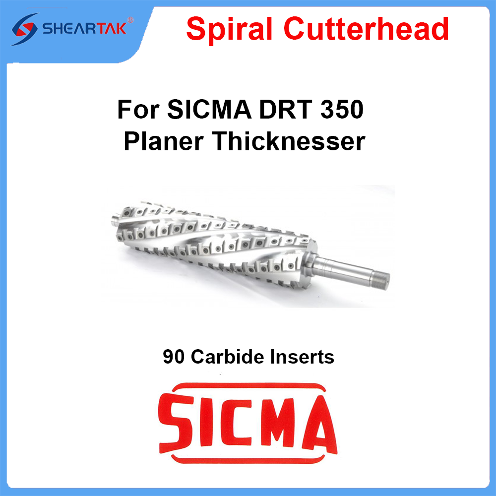 Upgrade SICAR DRT 350 Thicknesser Planer with Sheartak Spiral Cutter