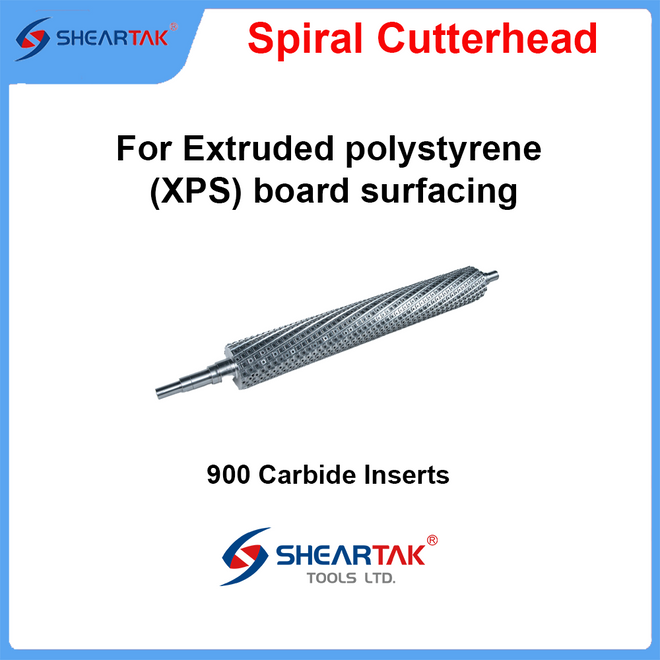 Spiral Cutterhead for Extruded polystyrene (XPS) board surfacing