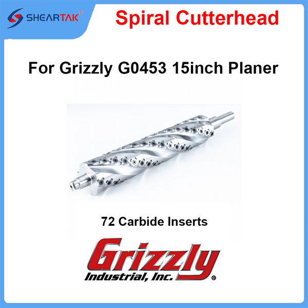 Helical Cutterhead for Grizzly G0453 15inch Planer