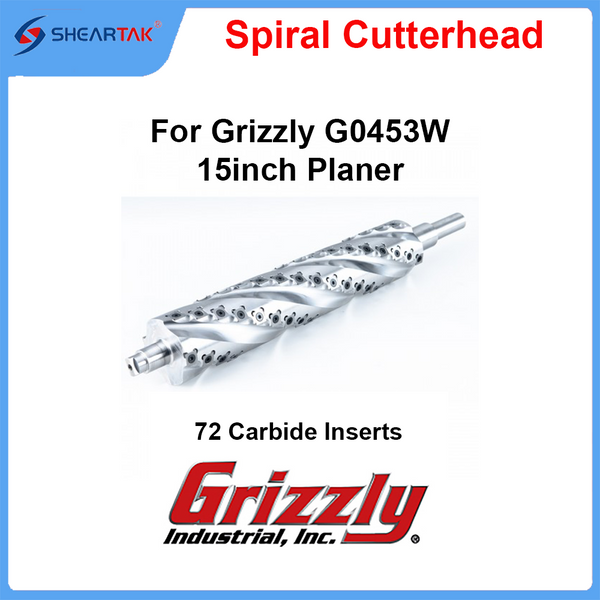 Helical Cutterhead for Grizzly  G0453W 15inch Planer