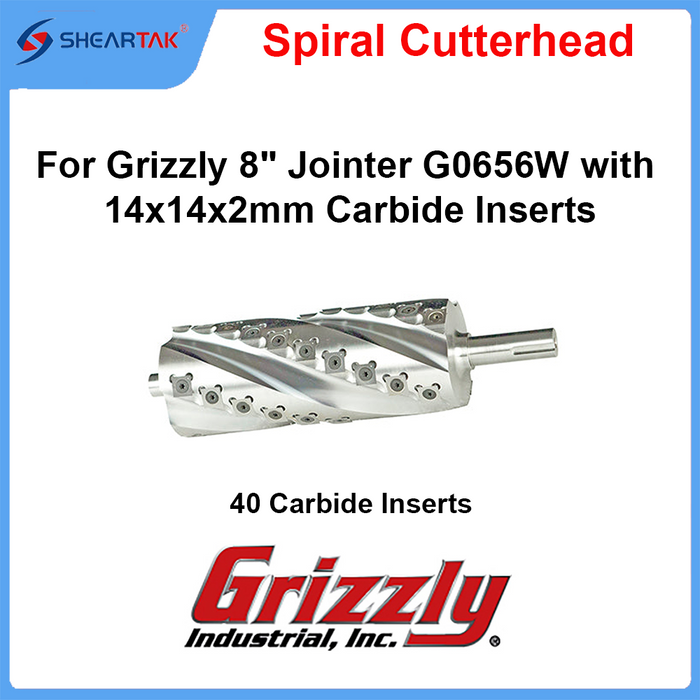 Helical cutterhead for Grizzly 8" Jointer G0656W