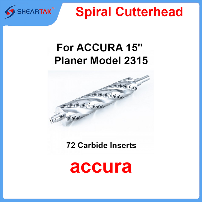 Helical Cutterhead for ACCURA 15'' Planer Model 2315