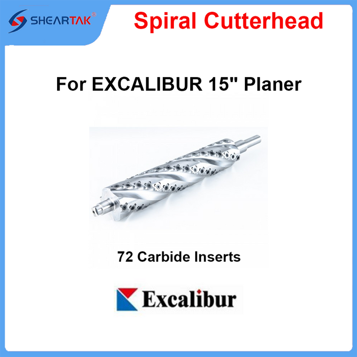 Helical Cutterhead for EXCALIBUR 15" Planer