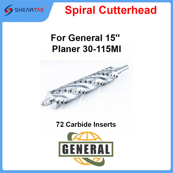Helical Cutterhead for General 15'' Planer 30-115MI
