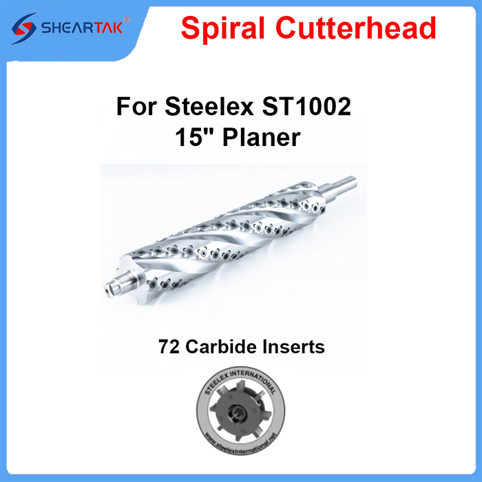 Helical Cutterhead for  Steelex ST1002 15" Planer