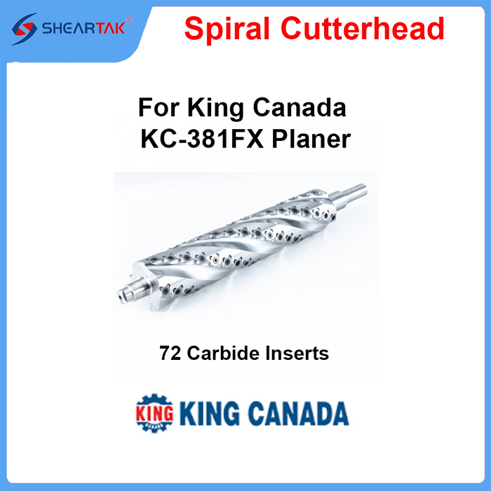 Helical Cutterhead for King Canada KC-381FX Planer