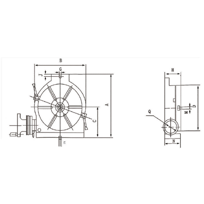 Vertical and Horizontal Rotary Table - Sheartak Tools