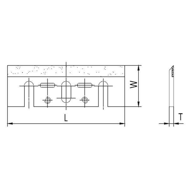 TCT Set of 2 knives for Makita 1900B Electric Handheld Planers