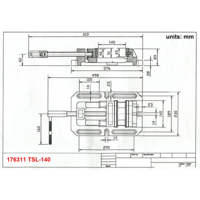 Press Machine Vise TSL-140