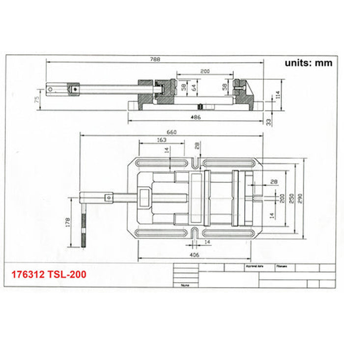 TSL-200 Drill Press Machine Vise