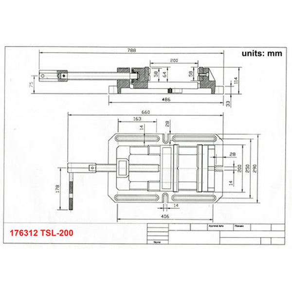 TSL-200 Drill Press Machine Vise