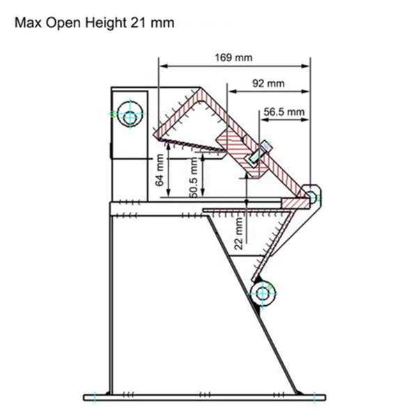 W-2416Z 24" 16 Gauge Sheet Metal Pan and Box Brake